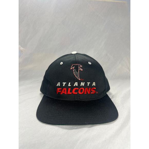 Atlanta Falcons Vintage Logo Cap | Black Embroidered NFL Snapback Hat | - Picture 1 of 4